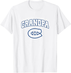 Montreal Canadiens Grandpa Logo Red NHL Officially Licensed T-Shirt - T-Shirt | White