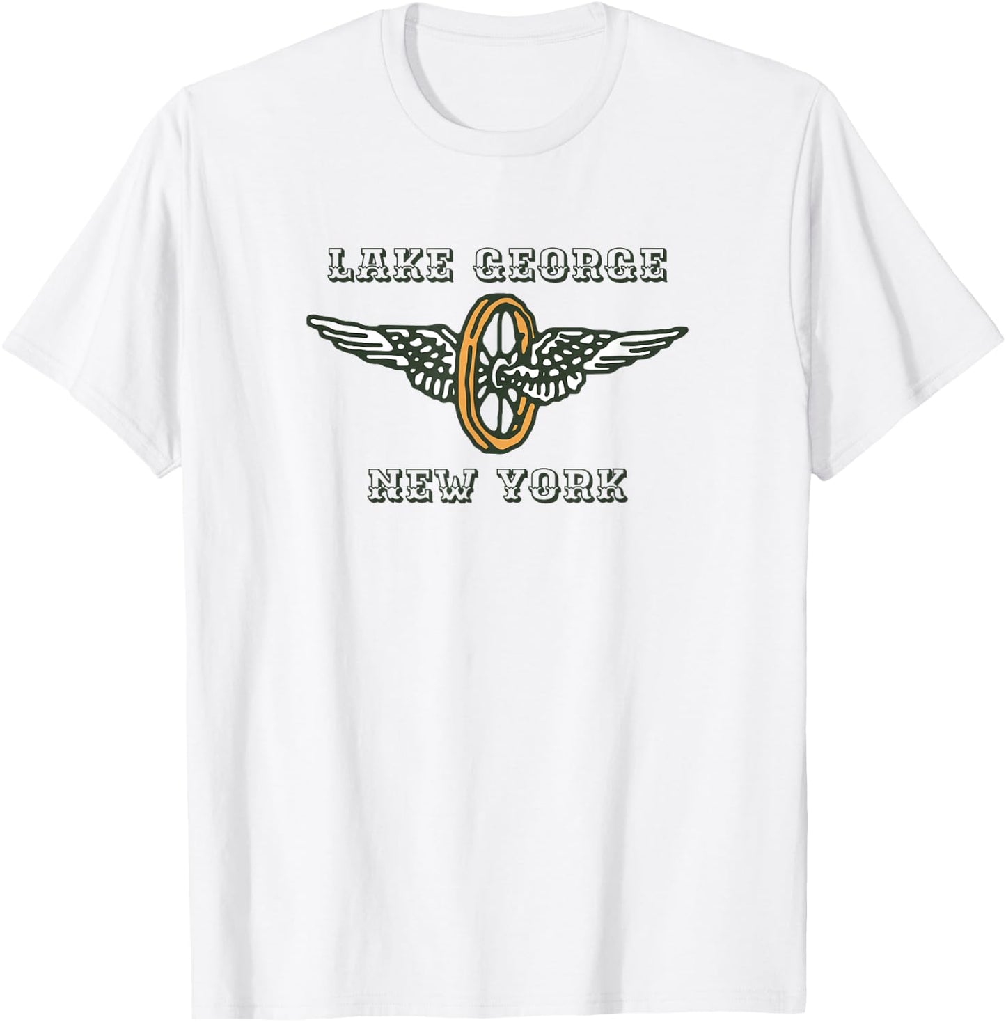 Lake George New York Motorcycle Rally T-Shirt - T-Shirt | White