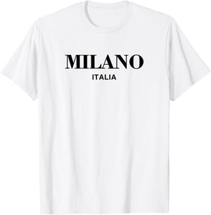 Milano Italia Retro Preppy Italy Girls Milan Souvenir T-Shirt - T-Shirt | White