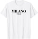 Milano Italia Retro Preppy Italy Girls Milan Souvenir T-Shirt - T-Shirt | White