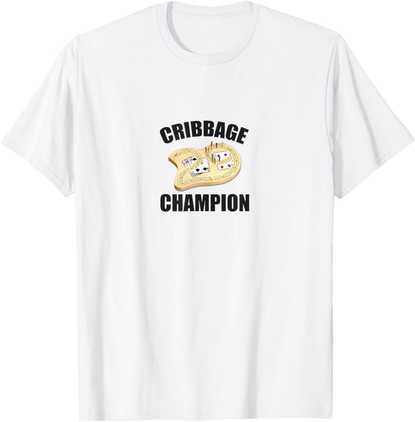 Cribbage Champion - Prize , Women Crib Champ T-Shirt - T-Shirt | White