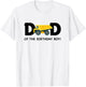Dad of The Birthday Boy Construction Truck First Birthday T-Shirt - T-Shirt | White