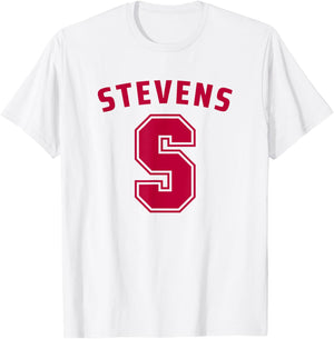 Stevens Institute of Technology Stevens Ducks S Logo T-Shirt - T-Shirt | White