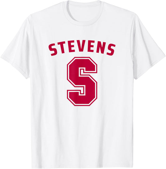 Stevens Institute of Technology Stevens Ducks S Logo T-Shirt - T-Shirt | White