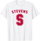 Stevens Institute of Technology Stevens Ducks S Logo T-Shirt - T-Shirt | White