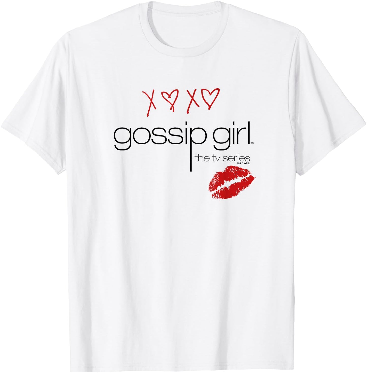 Gossip Girl Classic Logo Valentine's Day T-Shirt - T-Shirt | White