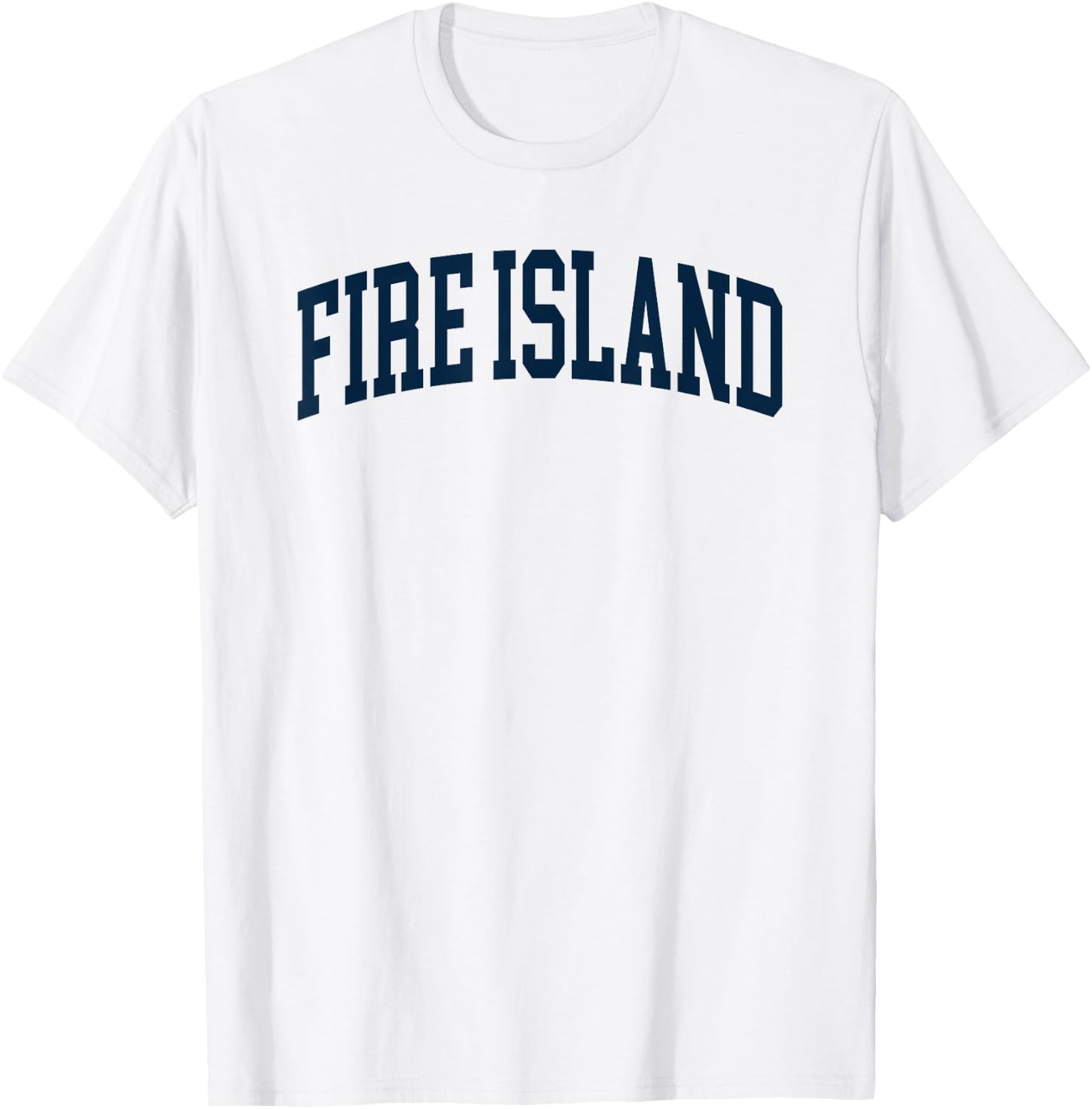 Fire Island New York Souvenir Retro Preppy Throwback T-Shirt - T-Shirt | White