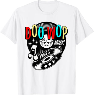 50s Sock Hop Clothes Greaser Doo Wop Retro Rockabilly 1950s T-Shirt - T-Shirt | White