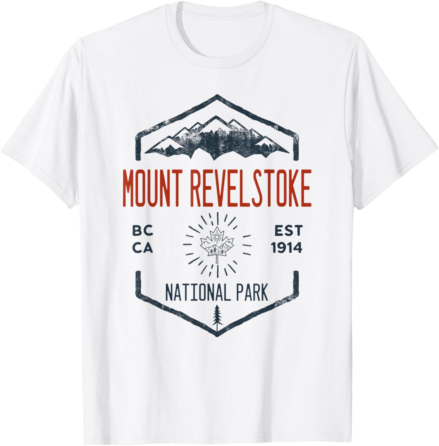 Mount Revelstoke National Park Canada Vintage T-Shirt - T-Shirt | White