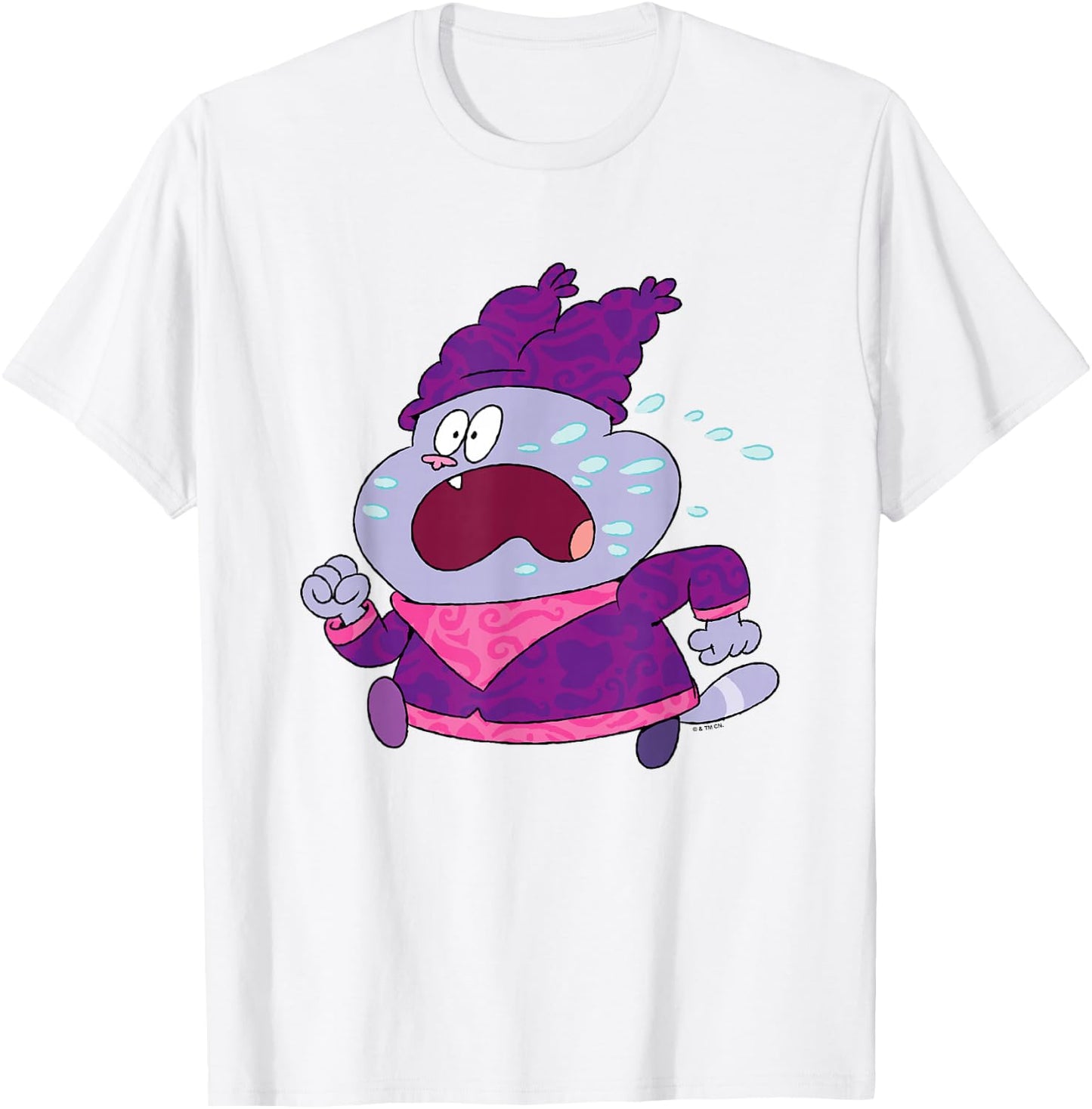 Chowder Valentine's Day Sweating & Running Away From Panini T-Shirt - T-Shirt | White