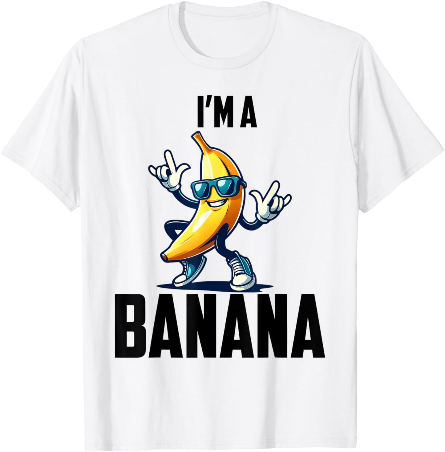 I'm A Banana Shirt Cute Funny Banana Costume Men Women Kids T-Shirt - T-Shirt | White
