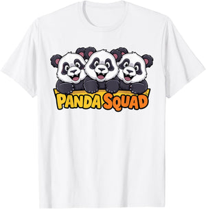 Panda Squad for Panda Lover Shirt | Cool Panda T-Shirt - T-Shirt | White