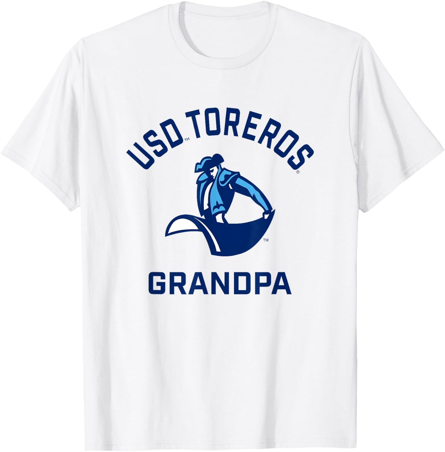 University of San Diego Toreros Arched Grandpa T-Shirt - T-Shirt | White