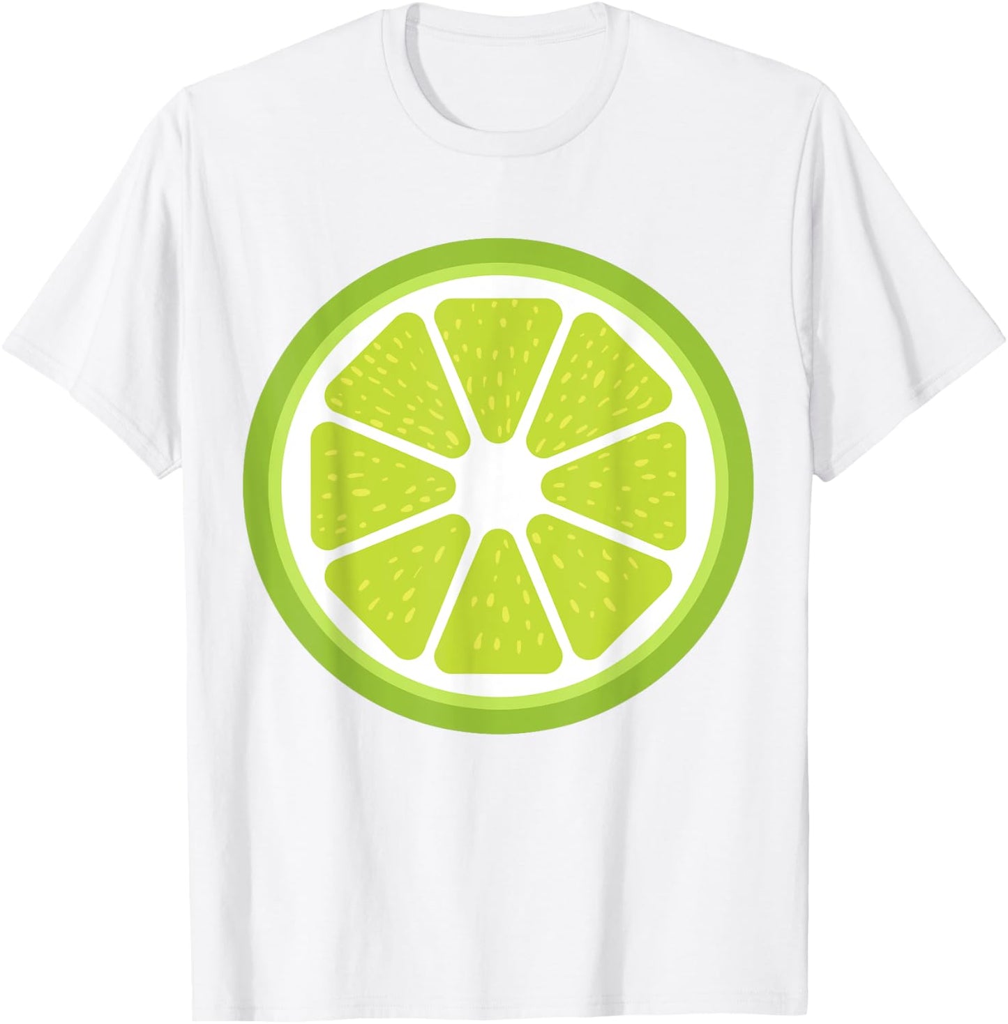 Big Lime Sliced Costume Cute Easy Fruit Halloween Gift T-Shirt - T-Shirt | White