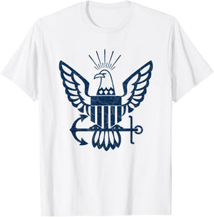 U.s. Navy Logo T-Shirt - T-Shirt | White