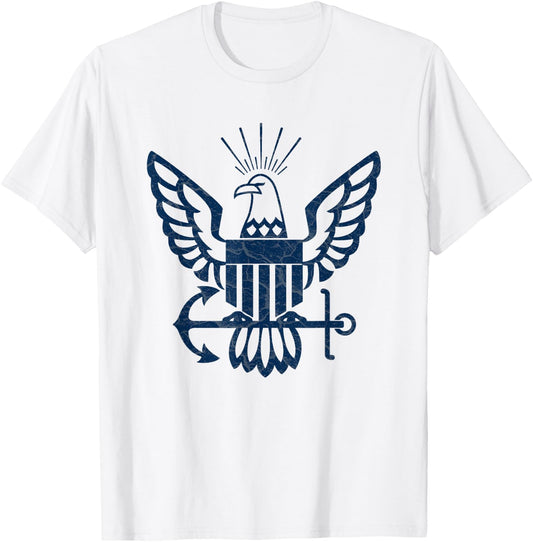U.s. Navy Logo T-Shirt - T-Shirt | White
