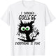 Funny College Grad 2025 I Survived College T-Shirt - T-Shirt | White