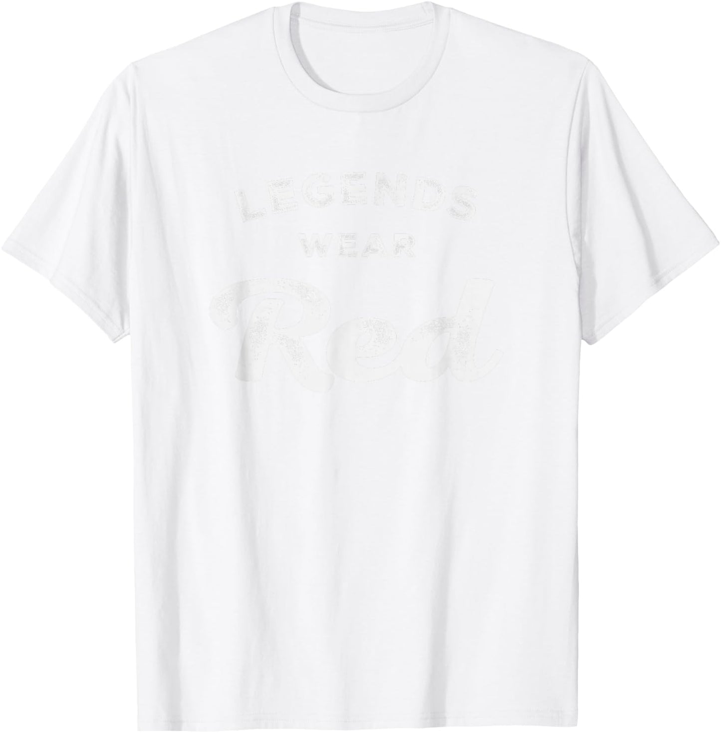 Legends Wear Red Team Spirit Game Gear Color War T-Shirt - T-Shirt | White