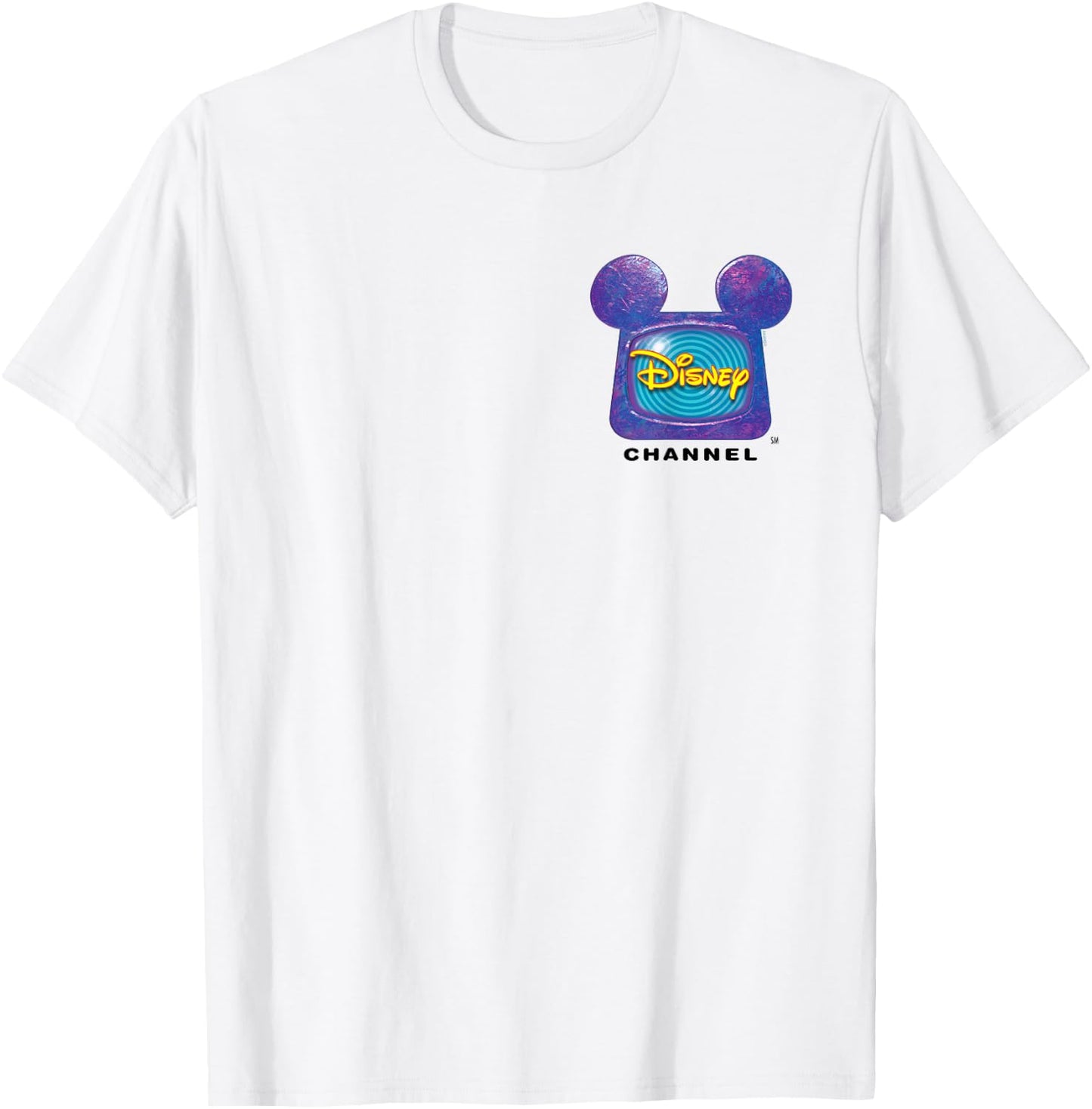 Disney Channel Official Mickey Mouse TV Retro 1999 Logo T-Shirt - T-Shirt | White