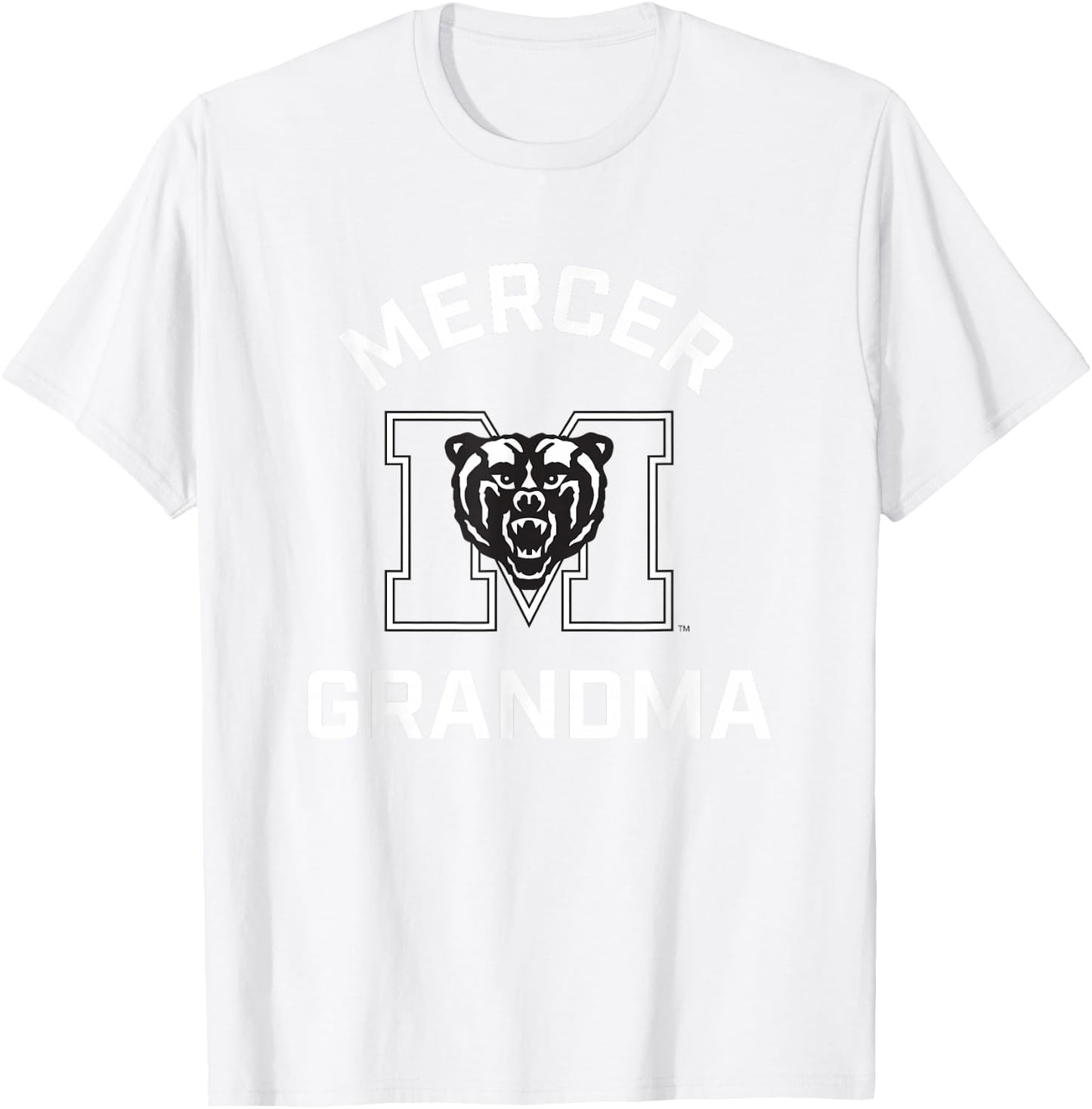 Mercer University Bears Arched Grandma T-Shirt - T-Shirt | White