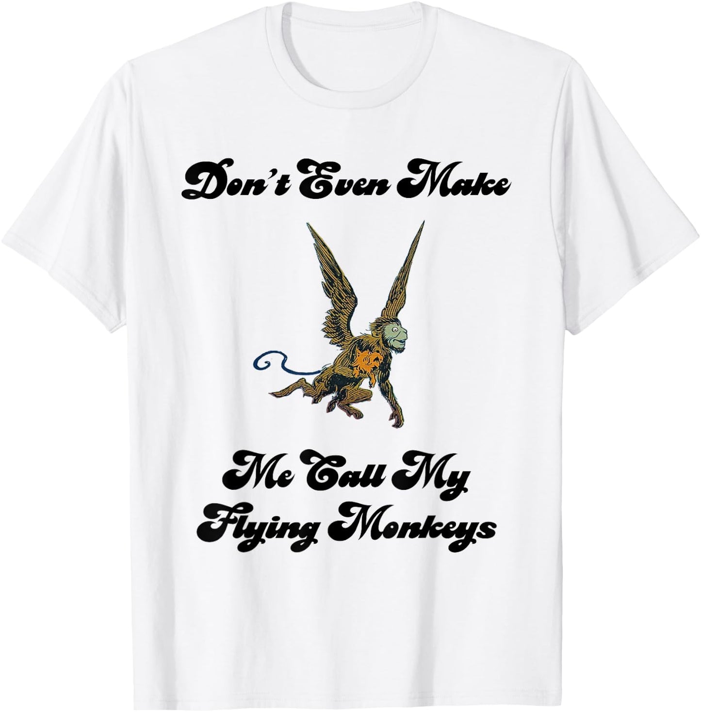 Wizard Flying Monkey Funny T-Shirt - T-Shirt | White