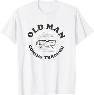 Disney Pixar Up Old Man Coming Through Vintage Carl Face T-Shirt - T-Shirt | White