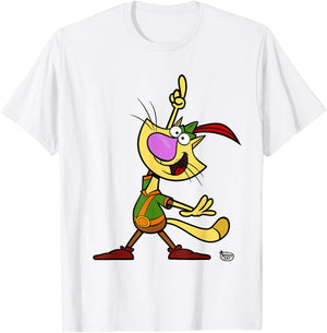 Nature Cat Character Women Girls Kids T-Shirt - T-Shirt | White