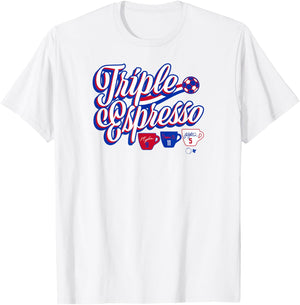 Swanson, Rodman, & Smith - Triple Espresso - USA Soccer T-Shirt - T-Shirt | White