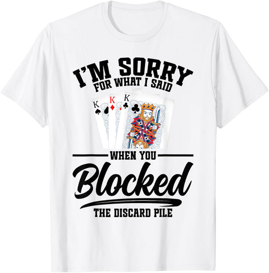 Hand & Foot Player Card Holder Game Set Tray Hand Foot T-Shirt - T-Shirt | White