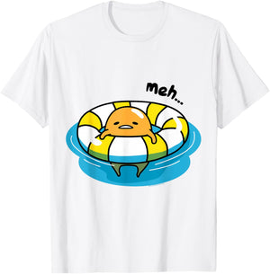 Gudetama Pool Float Shirt T-Shirt - T-Shirt | White
