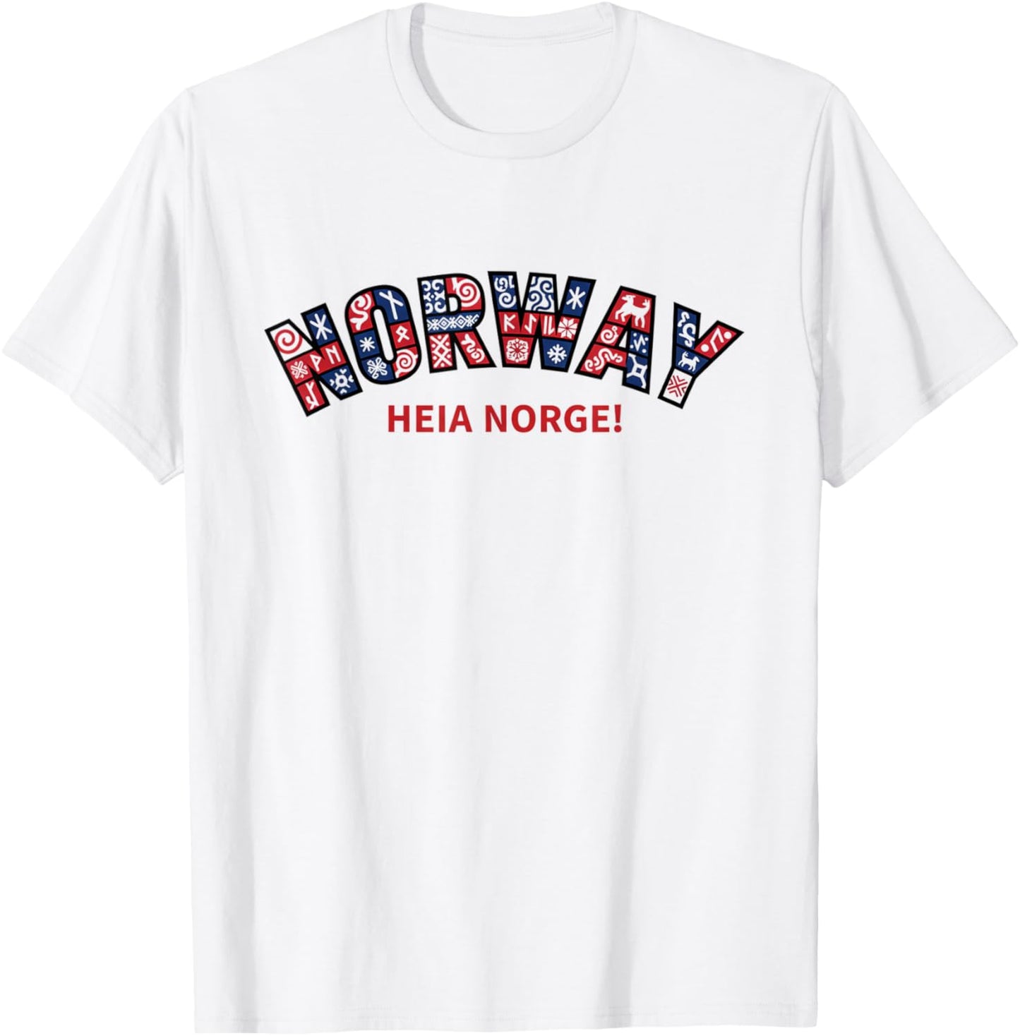 Soccer Fan Shirt 2026 Norway Heia Norge Norway HEIA Norge T-Shirt - T-Shirt | White
