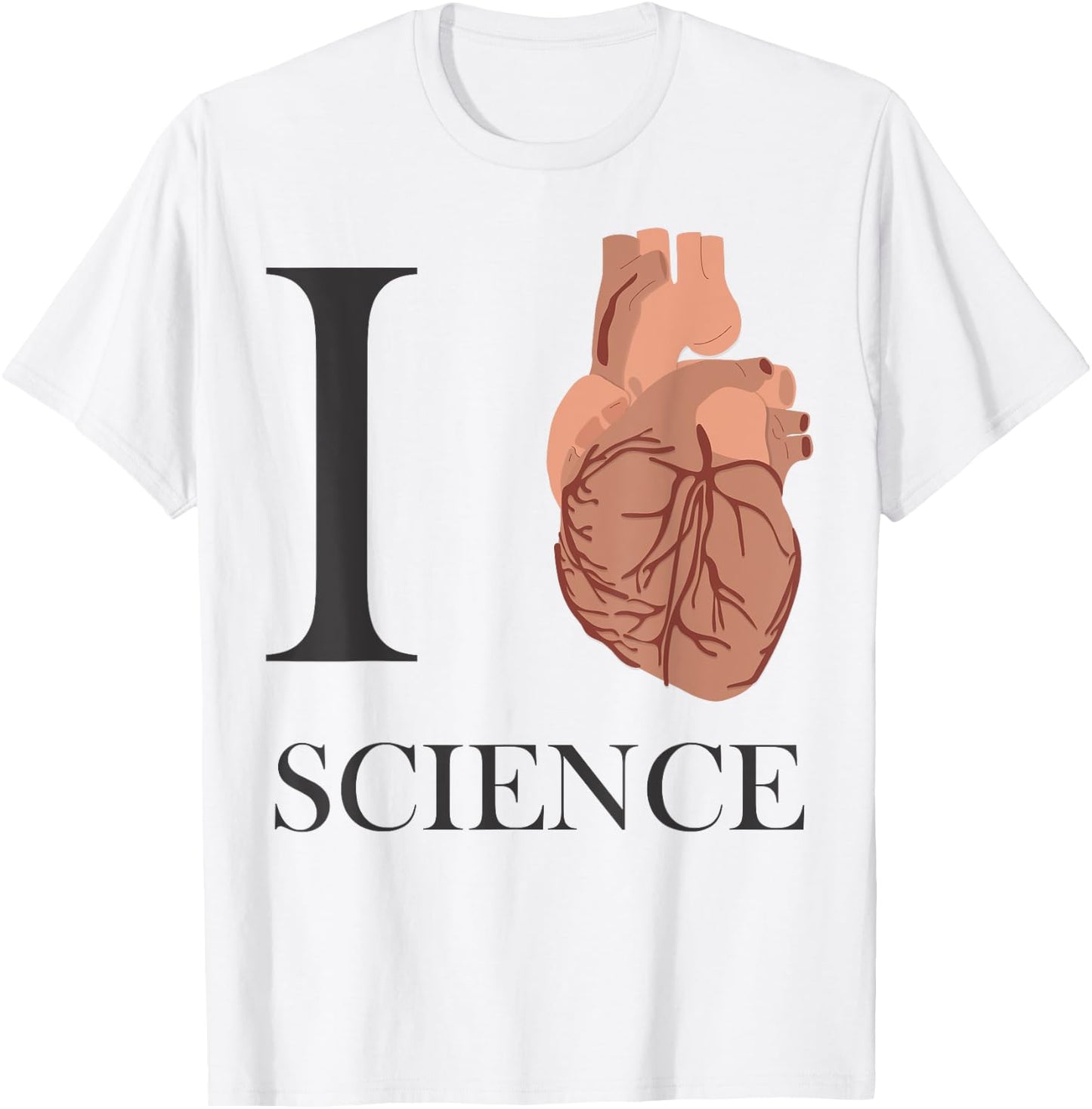 I Love Heart Science T Shirt - Biology Teacher Medicine Women Girls Kids T-Shirt - T-Shirt | White