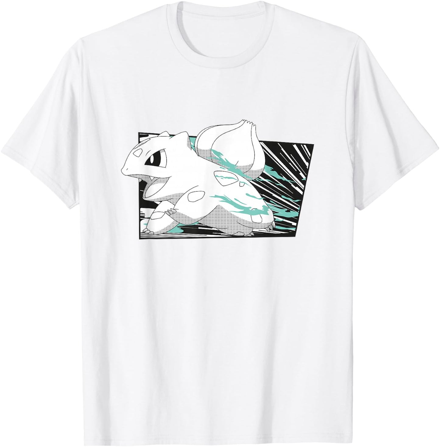 Pokémon Bulbasaur Running Through Happily Vintage T-Shirt - T-Shirt | White