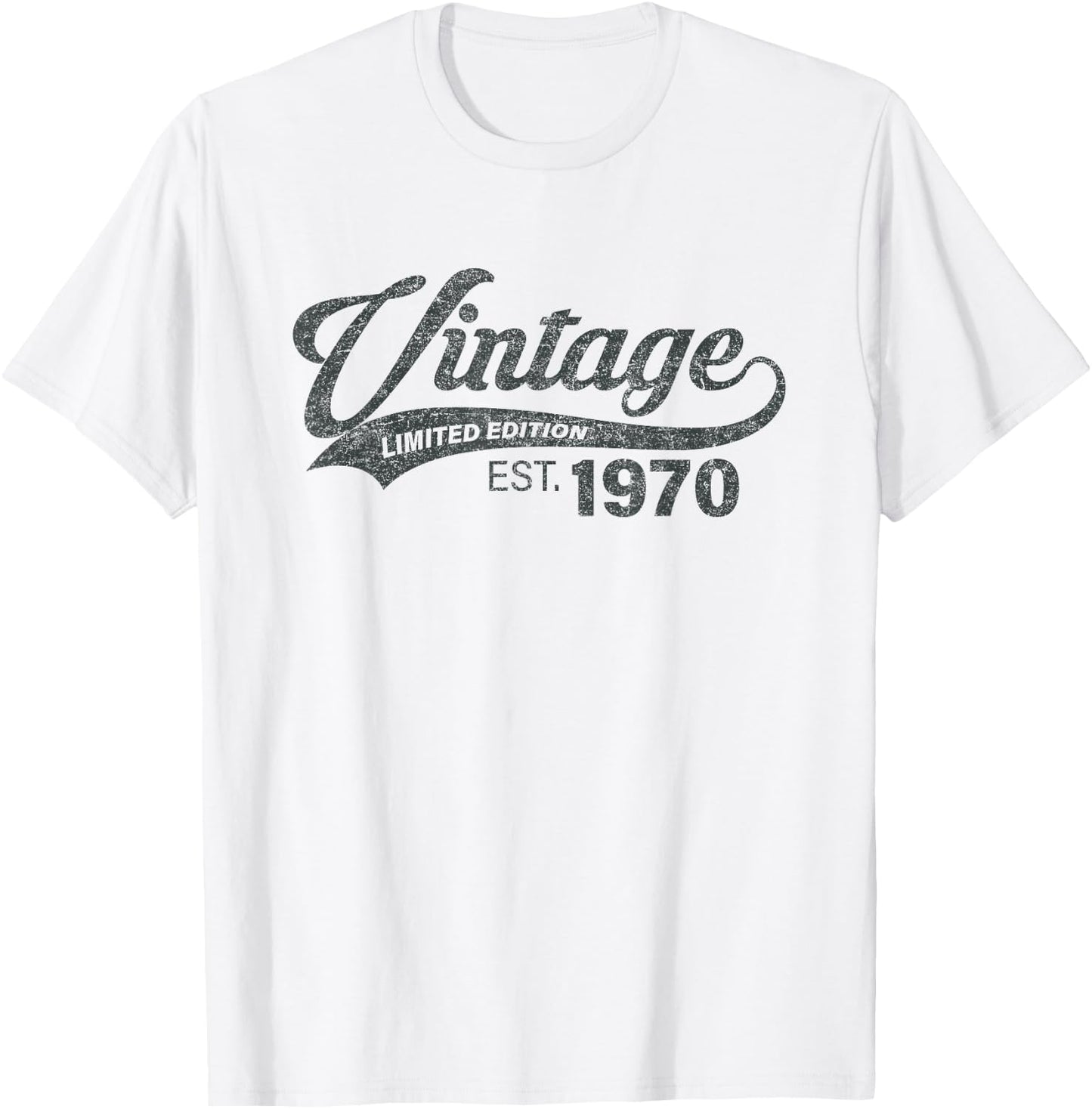 Vintage 1970 Cool 55 Year Old Bday Men Women 55th Birthday T-Shirt - T-Shirt | White