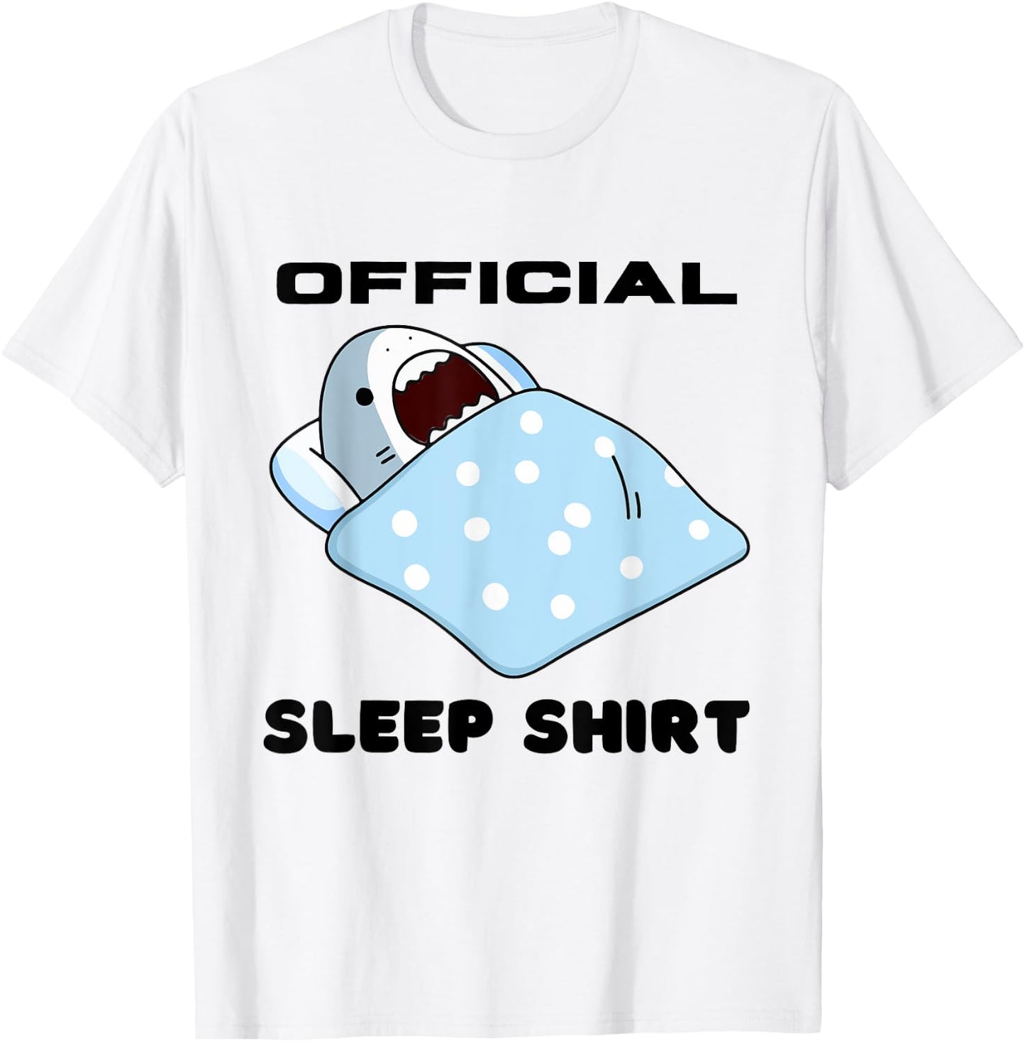 Shark Official Napping Pajamas Nightgown T-Shirt - T-Shirt | White