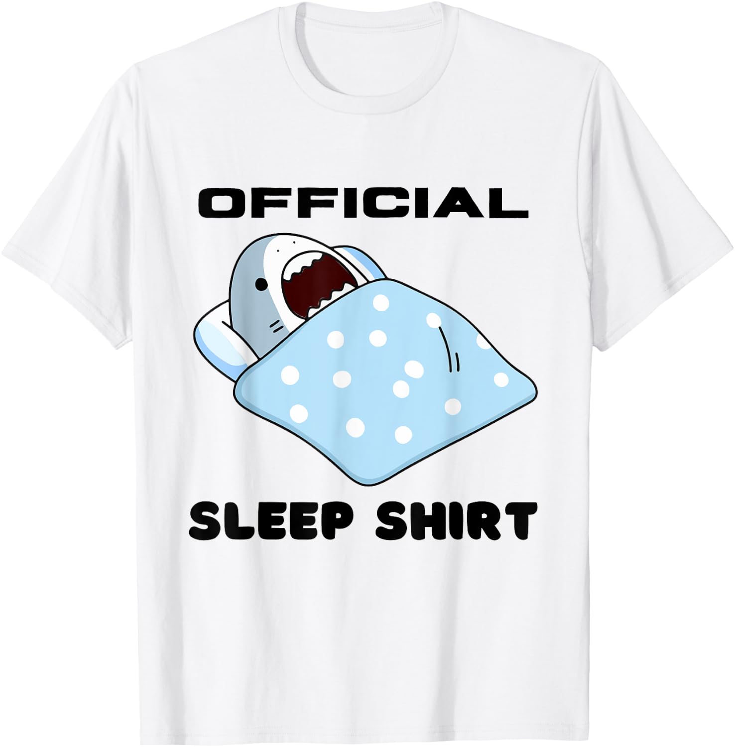 Shark Official Napping Pajamas Nightgown T-Shirt - T-Shirt | White