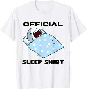 Shark Official Napping Pajamas Nightgown T-Shirt - T-Shirt | White