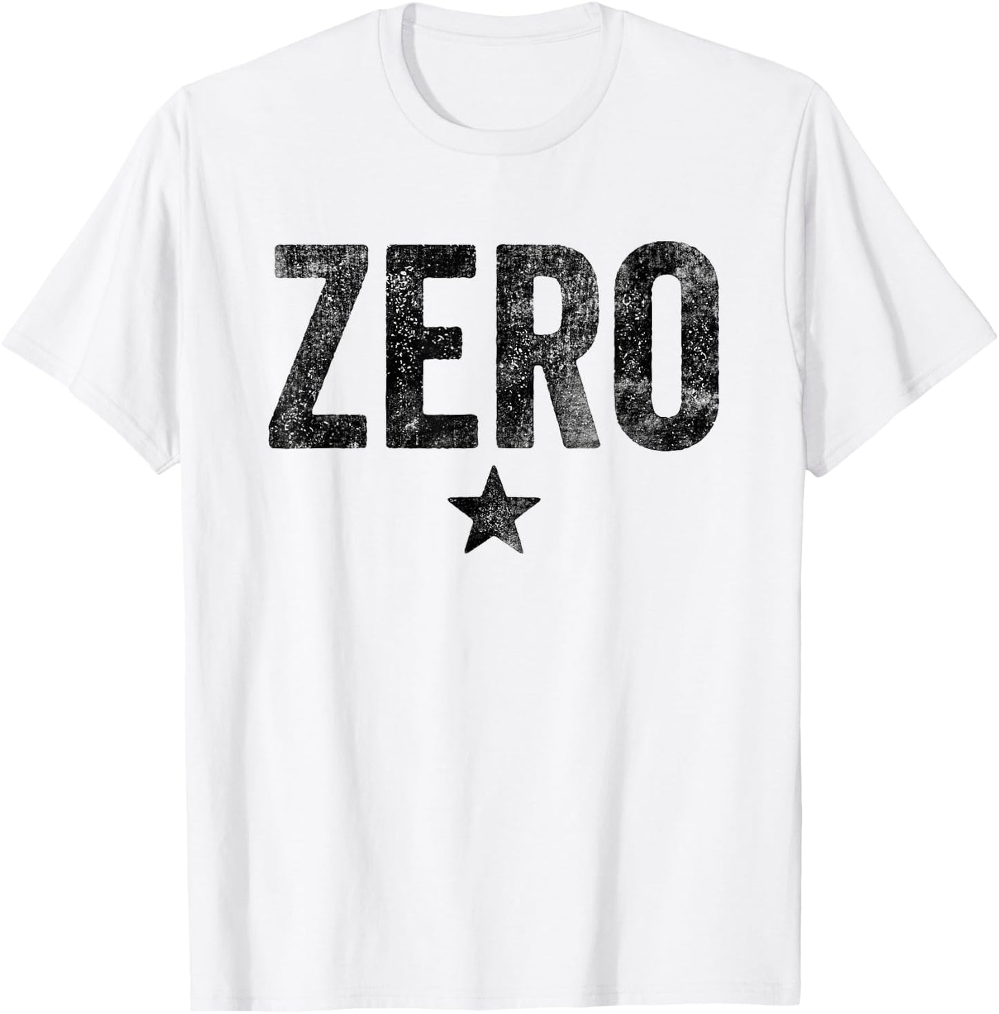 Vintage Grunge Alternative Zero Star 90s Rock Music T-Shirt - T-Shirt | White
