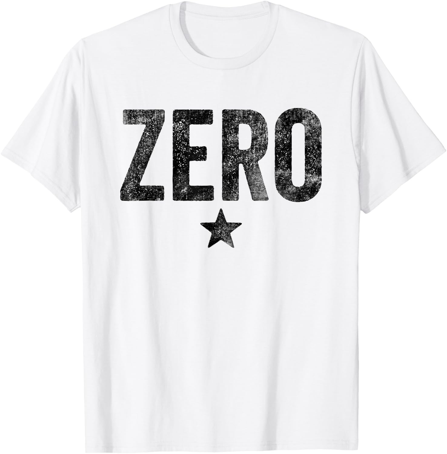 Vintage Grunge Alternative Zero Star 90s Rock Music T-Shirt - T-Shirt | White