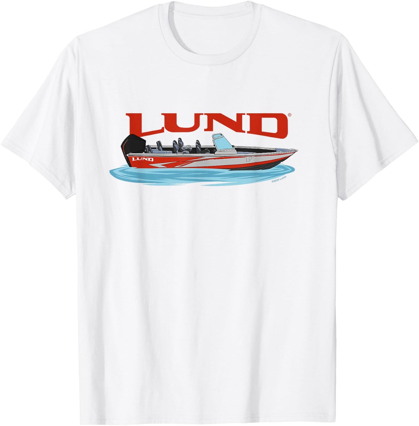 Lund Red Boat T-Shirt - T-Shirt | White