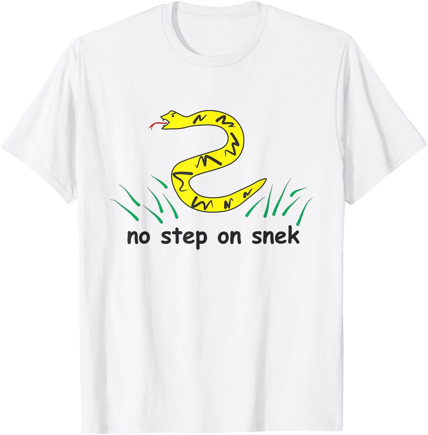 No Step on Snek | NickerStickers Don't Tread Snake T-Shirt - T-Shirt | White