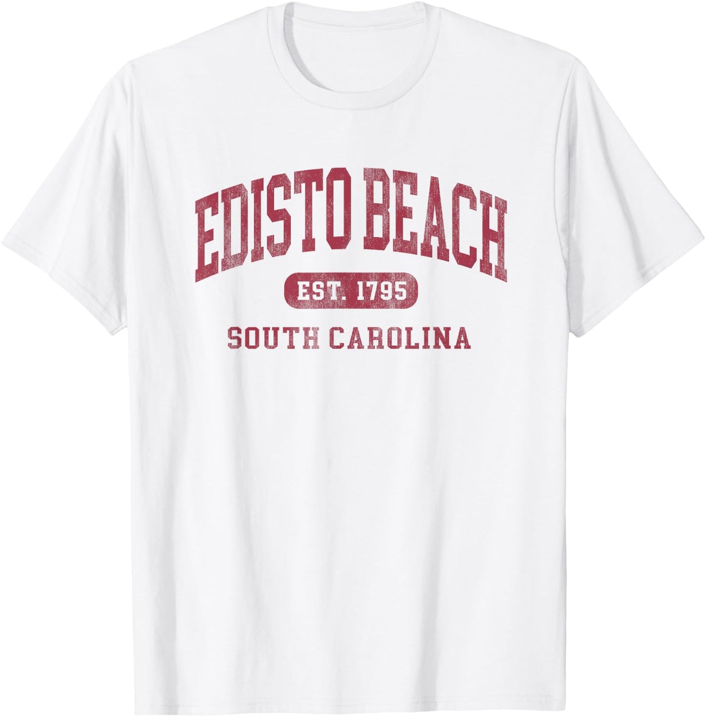 Edisto Beach South Carolina Vintage Established T-Shirt - T-Shirt | White