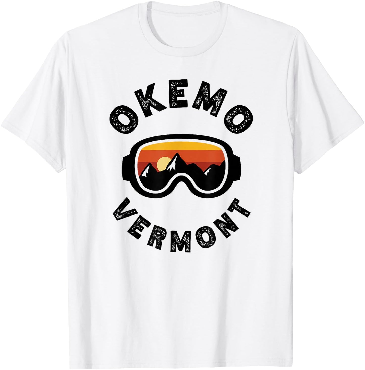 Okemo Skiing Ski Snowboarding In Vermont, New England T-Shirt - T-Shirt | White