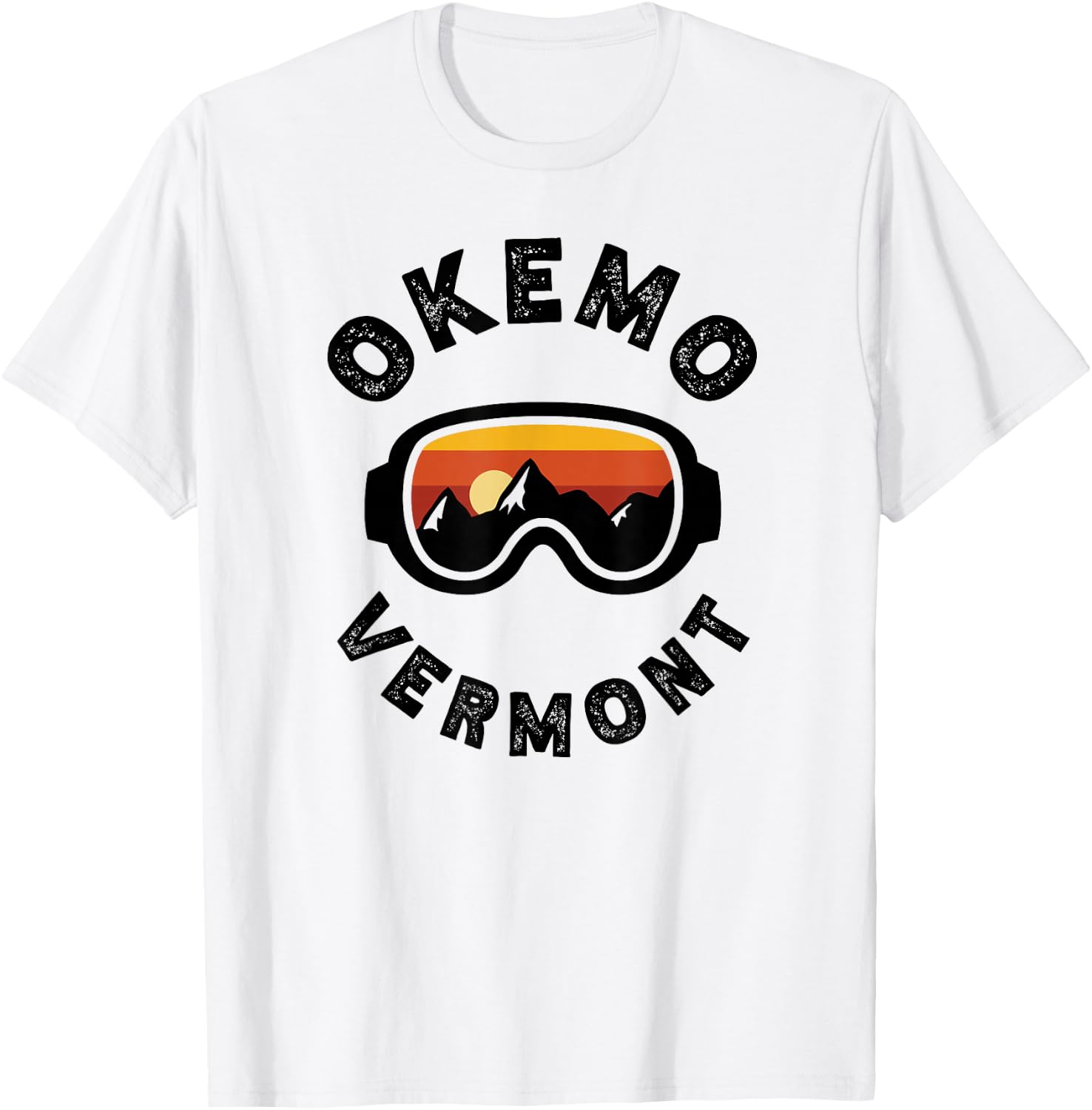 Okemo Skiing Ski Snowboarding In Vermont, New England T-Shirt - T-Shirt | White