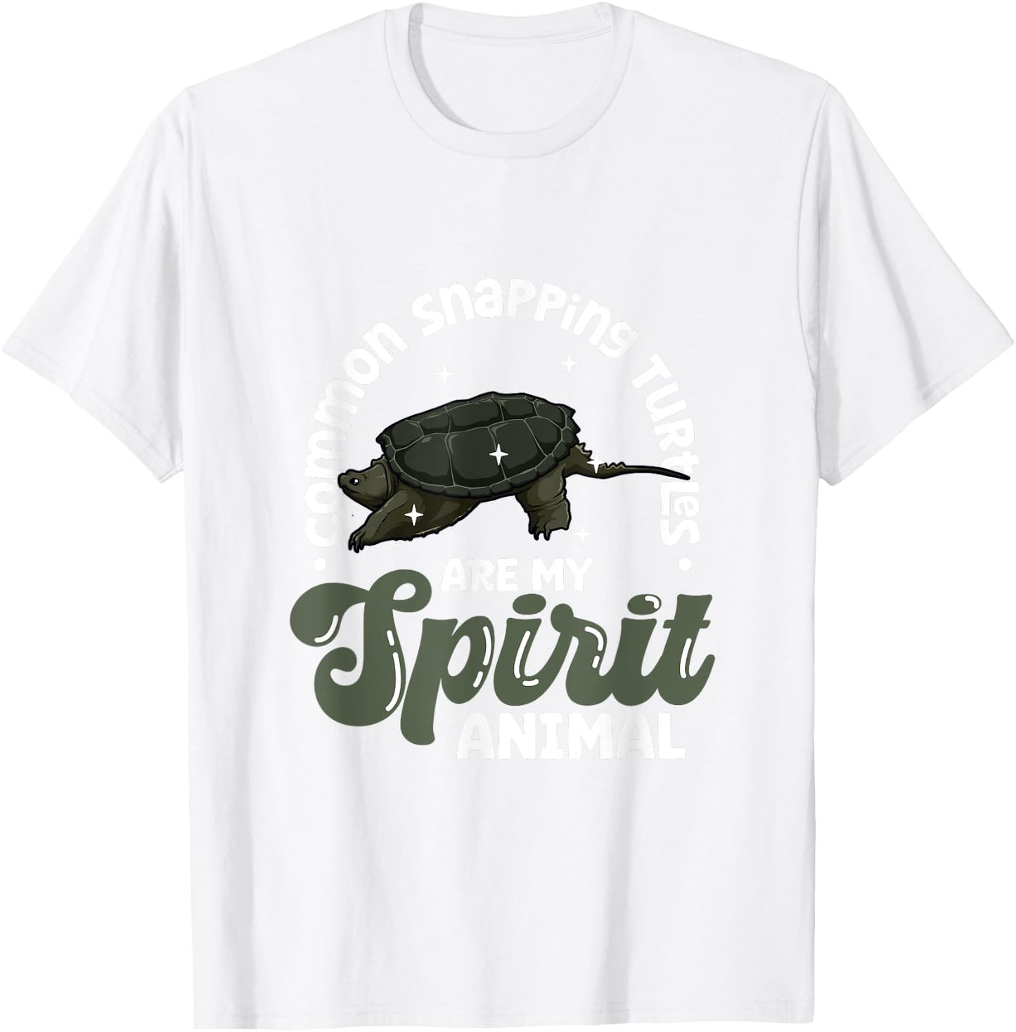 My spirit animal - Common Snapping Turtle T-Shirt - T-Shirt | White