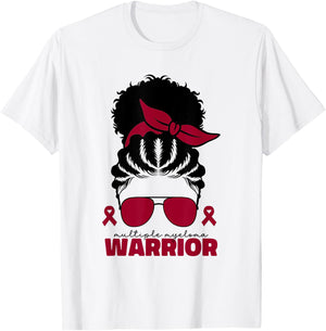 Multiple Myeloma Warrior Multiple Myeloma Cancer T-Shirt - T-Shirt | White
