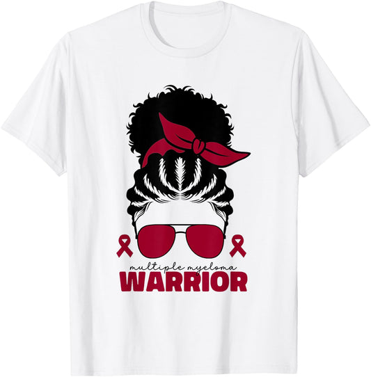 Multiple Myeloma Warrior Multiple Myeloma Cancer T-Shirt - T-Shirt | White