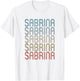 Sabrina First Name Vintage Retro T-Shirt - T-Shirt | White