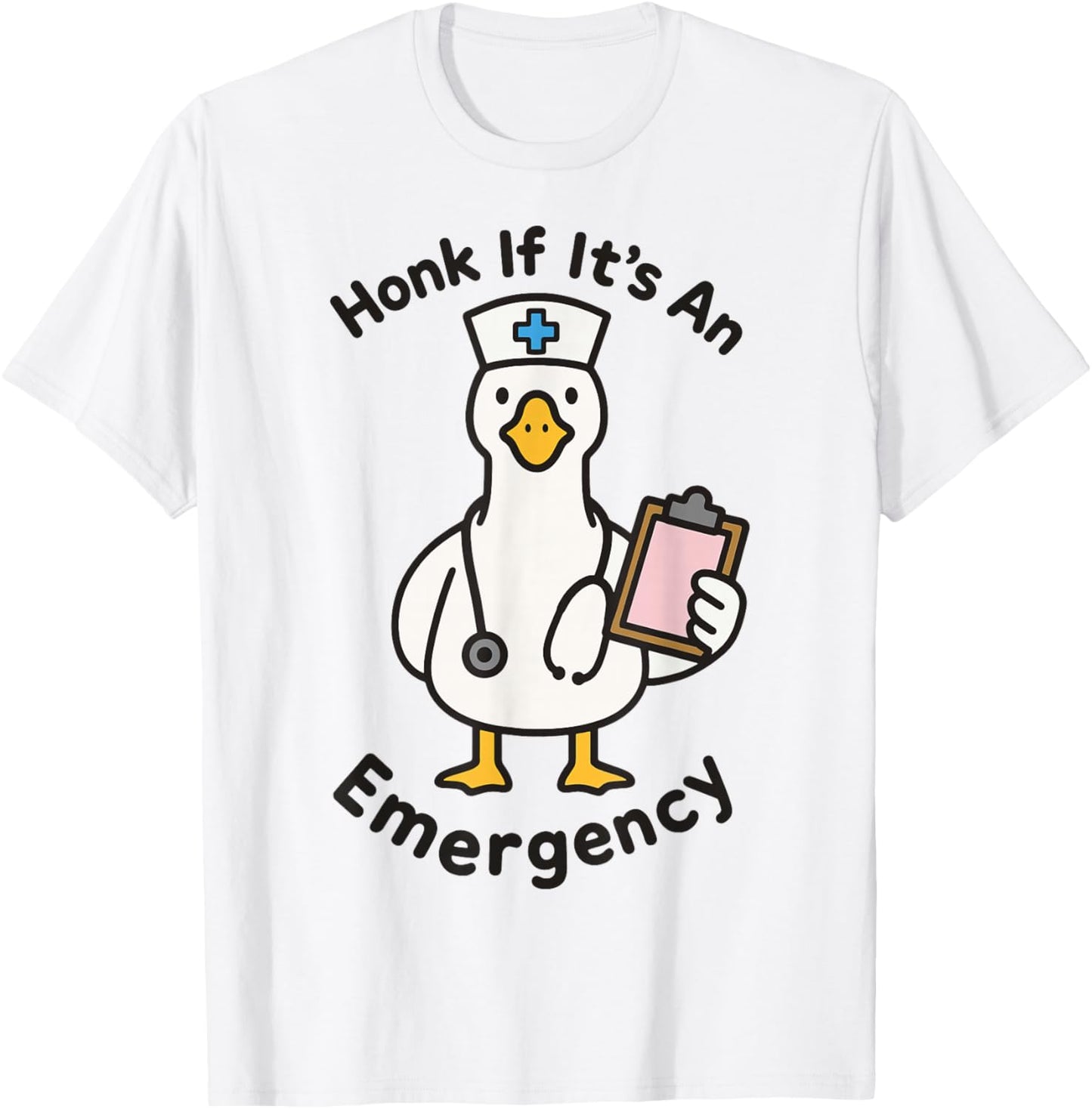 Honk If It's An Emergency T-Shirt - T-Shirt | White