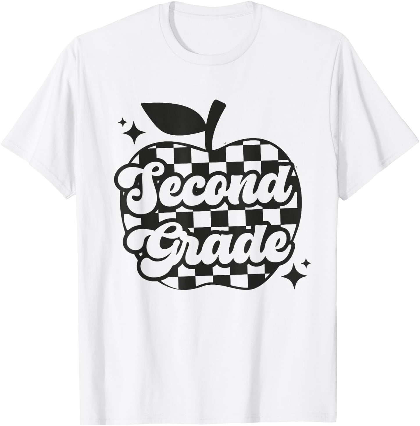 Second Grade Teacher Apple Back To School Boys Girls Kids T-Shirt - T-Shirt | White